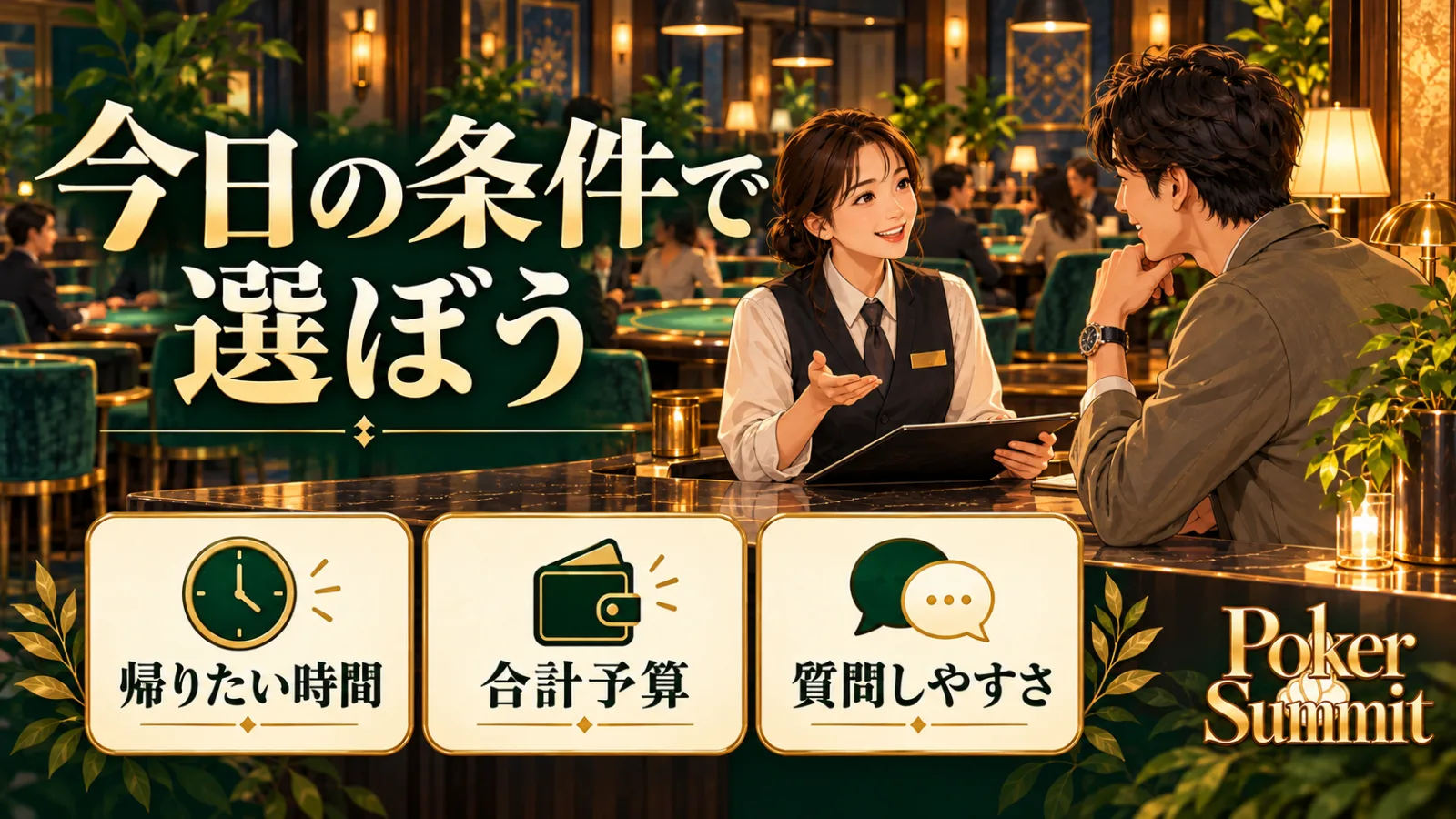 ポーカー初心者はリングとトーナメントどちらがいい？「今日の条件」で選ぼうの画像