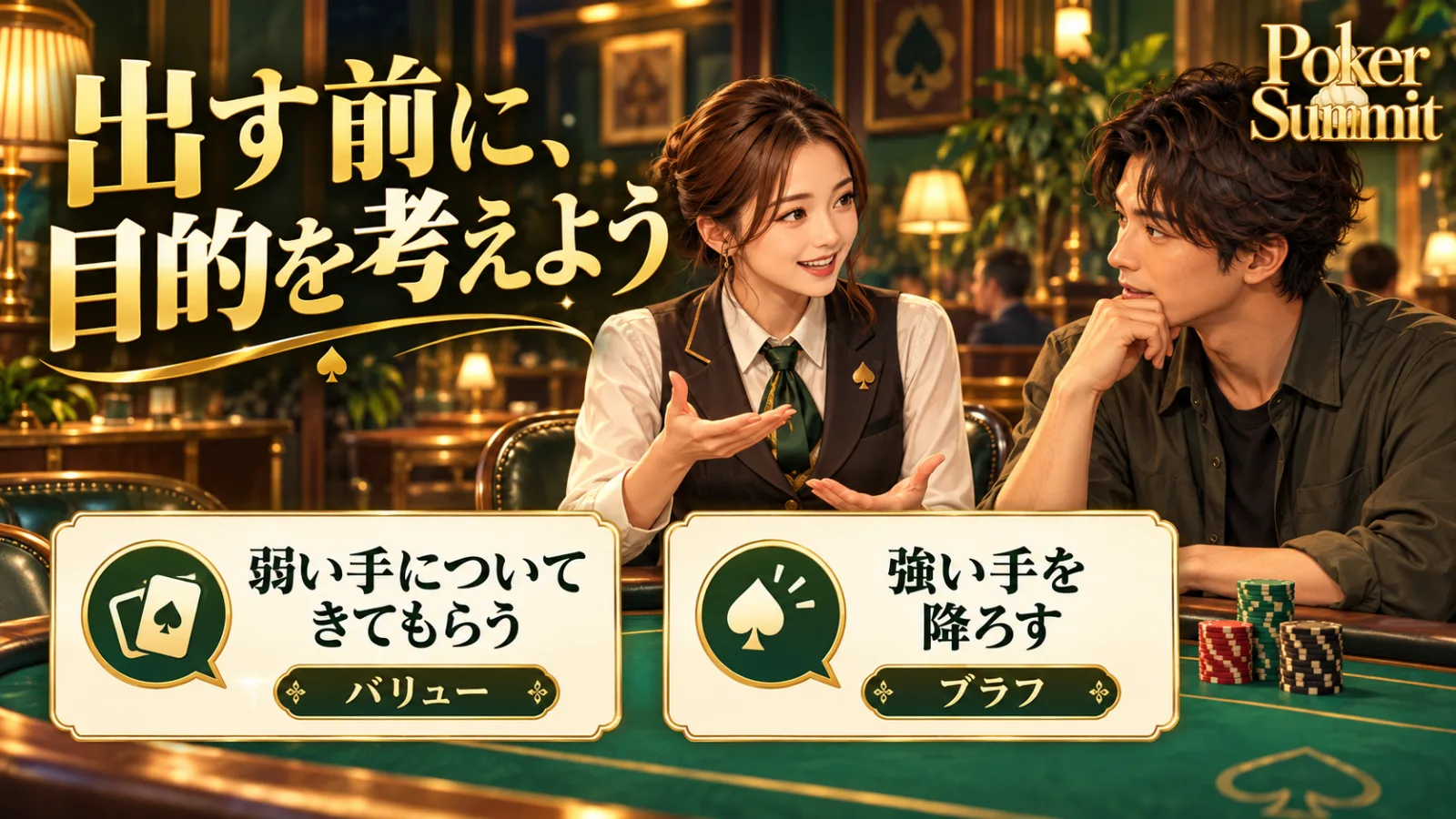 ポーカーでベット額を決める前に『何をしたいか』を考える画像